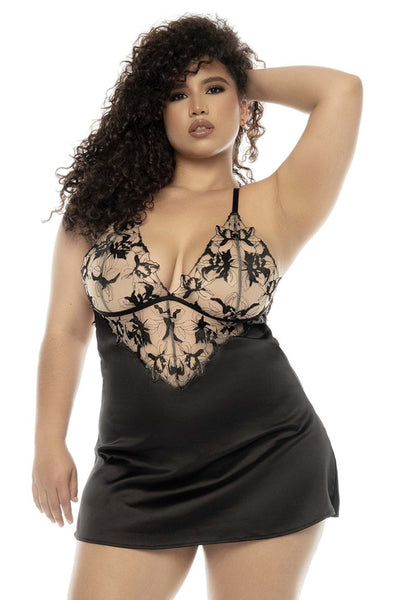 GDD-7545X-1-2XL-Nude-Black , GDD-7545X-3-4XL-Nude-Black